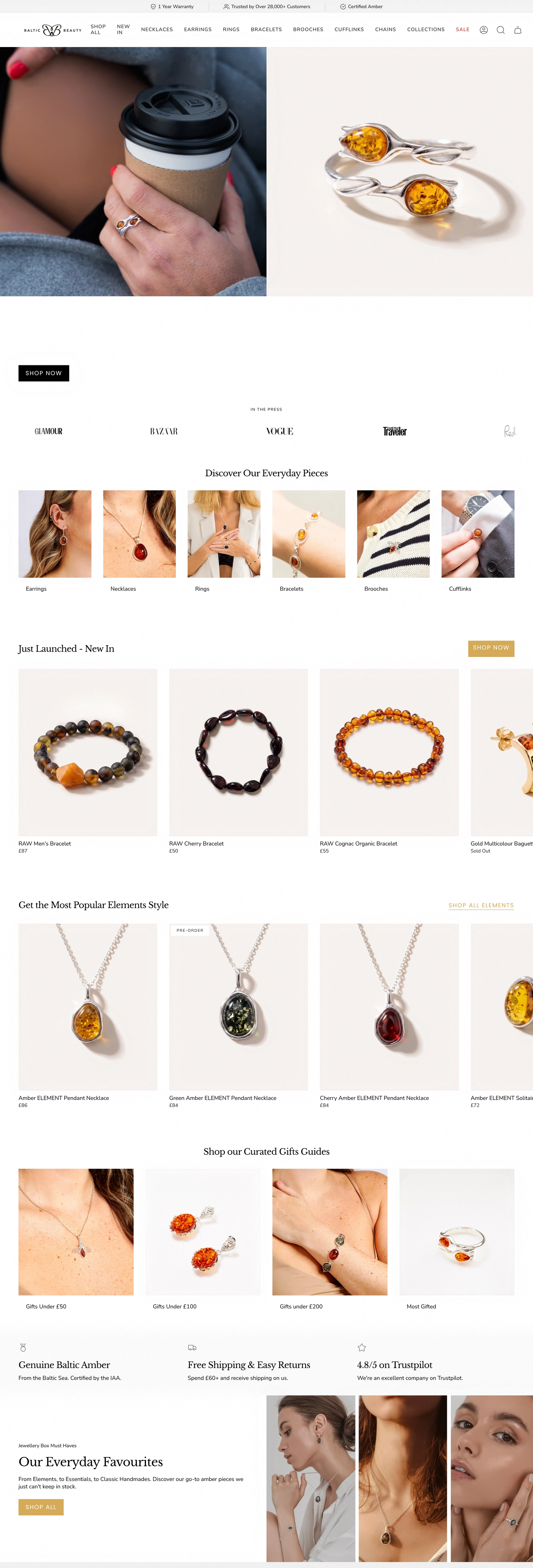 Baltic Beauty: Amber jewellery on the Broadcast theme