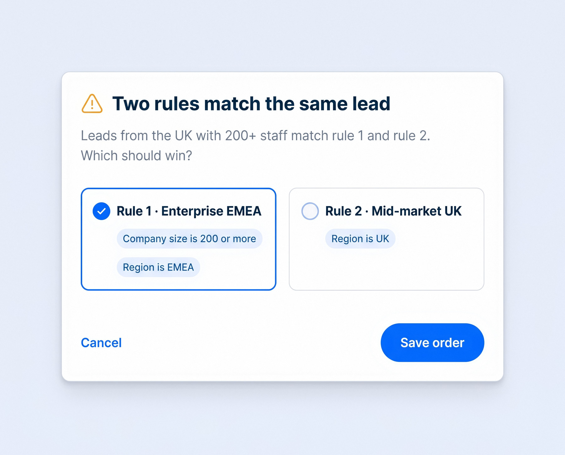 Designing for the awkward lead