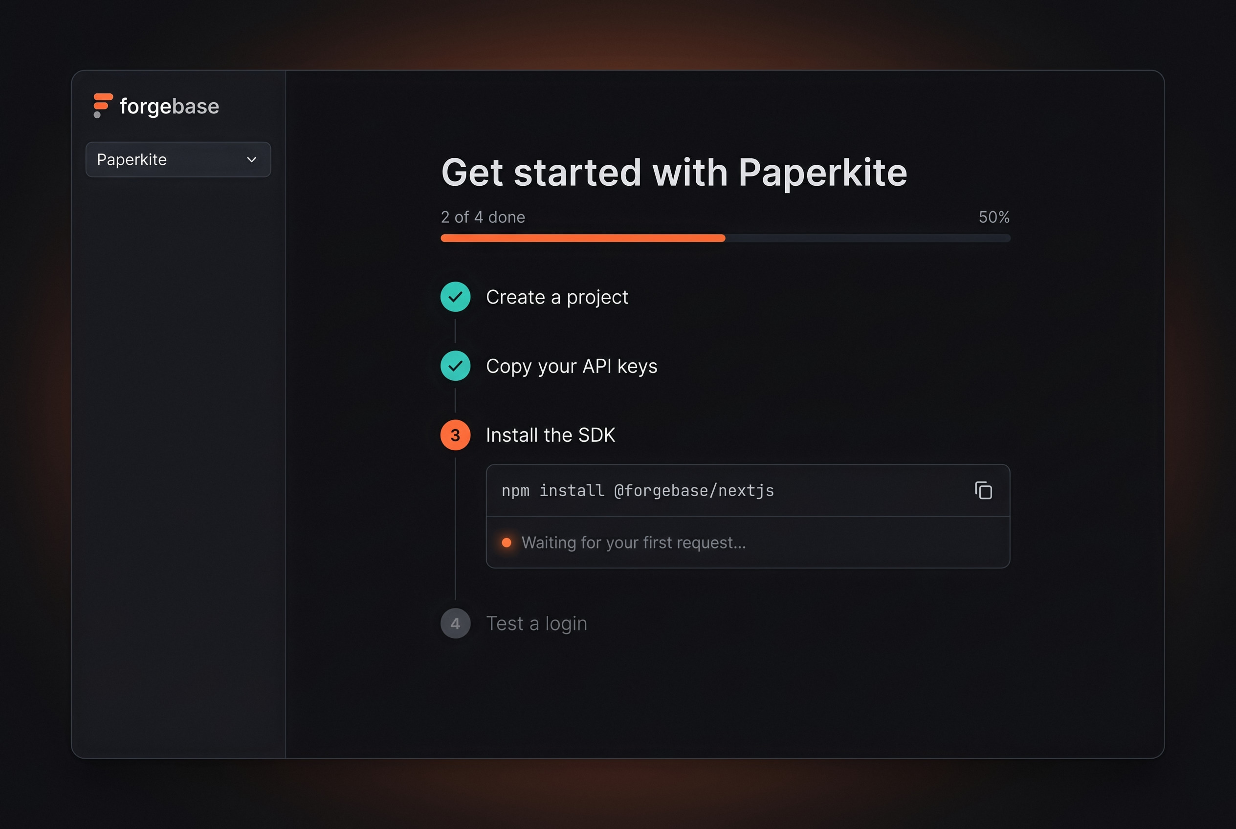 From sign-up to first login in five minutes