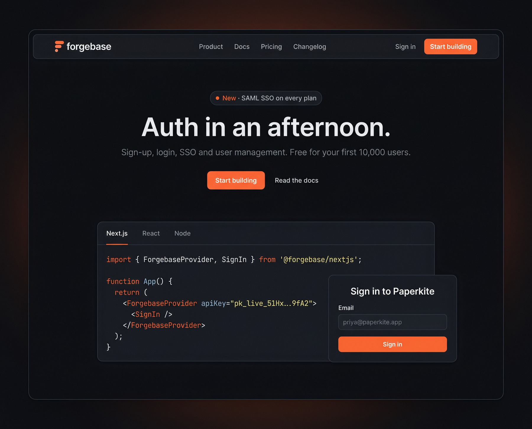 Code above the fold