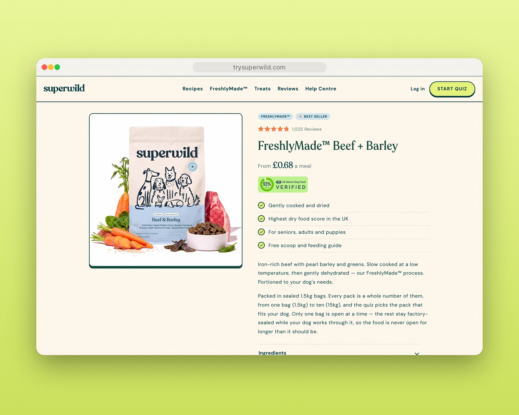 Superwild: Product pages that stay simple