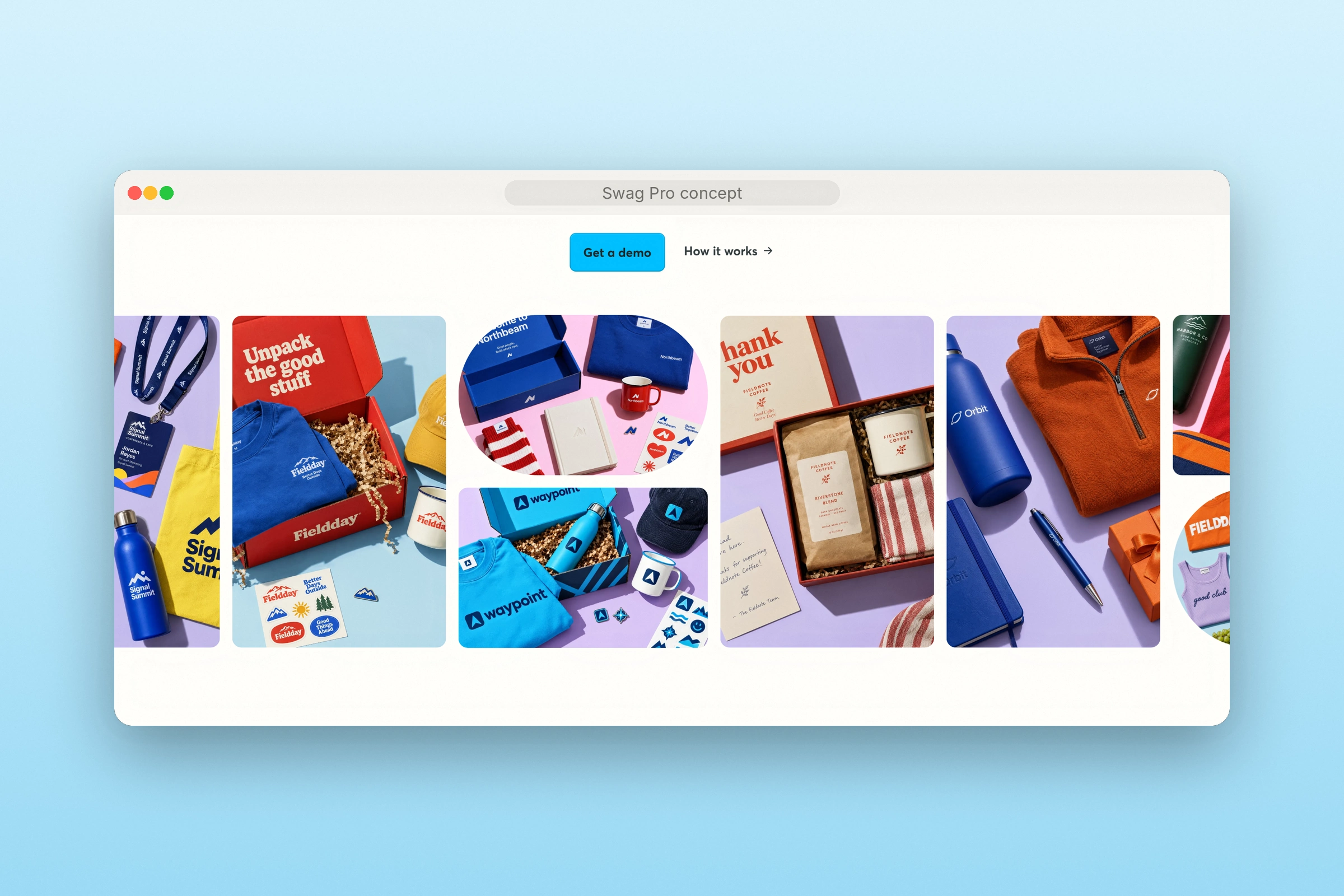Swag Pro: The merchandise leads